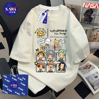 【จัดส่งจากกรุงเทพฯ】🔥NASA เสื้อยืดแขนสั้นสีขาว สไตล์ oversize…