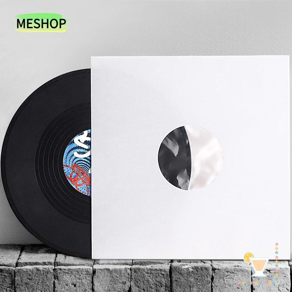 MESHOPTH LP Record Cover, 7/10/12inch Resealable Vinyl Record Storage Bags Record