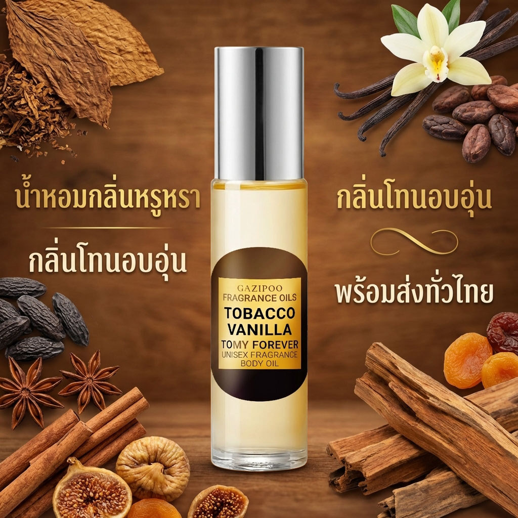 🍂 GAZIPOO Tobacco Vanilla Warm Woody Body Oil 10ml ✨