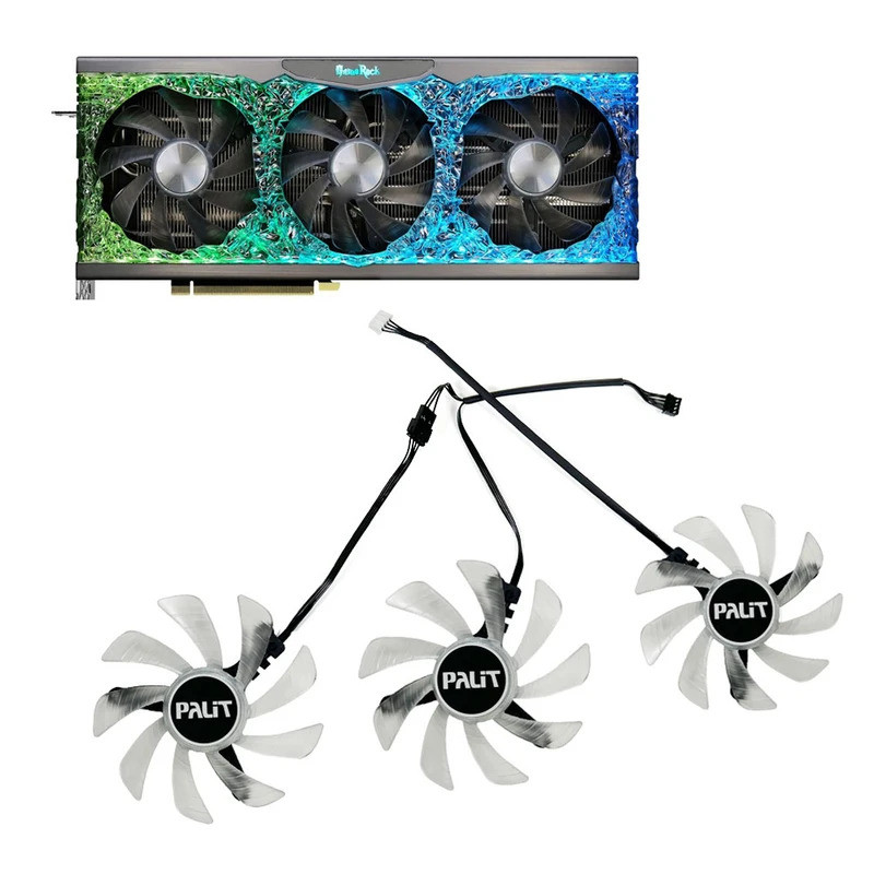 Cooling 90 มม.TH9215B2H RTX3070 RTX3080 RTX3090 พัดลมการ์ดสําหรับ Palit RTX 3090 3080 3070 3090Ti 30