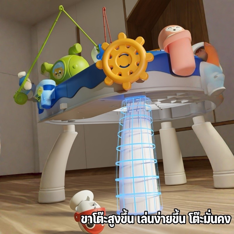 เกมส์ตกปลา แม่เหล็ก พร้อมเบ็ด มีเสียงเพลง หมุนได้ 360° ชุดอุปกรณ์ตกปลาแม่เหล็ก ของเล่นเด็ก ราคา ถูกที่สุด ดีลบีเคเค แกลเลอรีภาพที่ 7