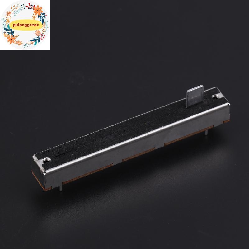 Pufanggreat 88 มม.3-Pin Single Potentiometer A10K B10K ตรงสไลด์ Potentiometer Mono Channel Mixer Fad