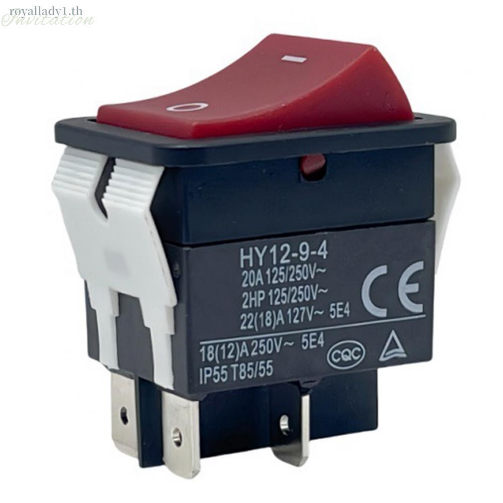 สวิตช์โยก 20A กระแสไฟเกิน 125-250VAC Rating 50,000 รอบ Mechanical Life