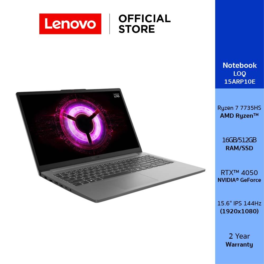 Lenovo LOQ Essential 15ARP10E(83S0001GTA)Notebook Ryzen 7 7735HS RTX 4050 RAM 16GB SSD 512GB 15.6" I