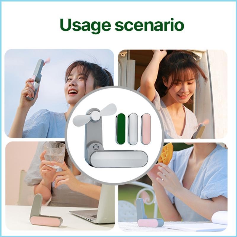 EZR Mini Portable Pocket Fan Cool Air Pocket Handheld Fan Desktop Travel Camping Fan