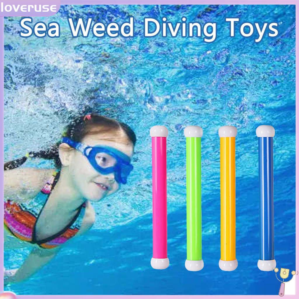 /LO/ 4Pcs Multicolor Kids Diving Toys Summer Toys Summer Diving Throwing Toys Cartoon