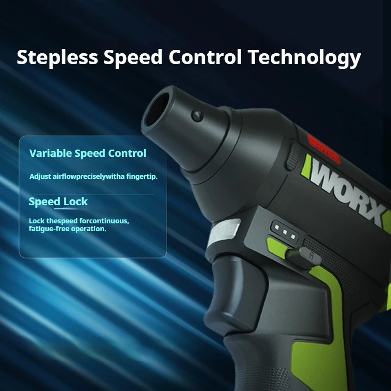 WORX WU094 12V Stepless Speed ESD Safe Brushless Lithium Cyclone Duster Blower พัดลมเทอร์โบเครื่องมื