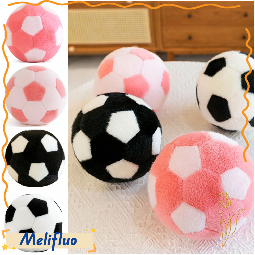 MELIFLUO Furry Football Doll, จําลอง Ferret Fur หลากสี Hug หมอน, ตลก 18 ซม.นุ่ม Interactive ของเล่น 