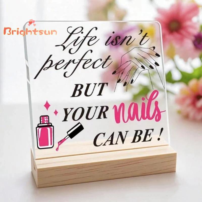 [BT-t] กระดานแสดงรูปร่างเล็บกระดาน Advice Board พร้อมฐานเล็บคู่มือเล็บปลอมแสดงผู้ถือร้านทําเล็บเคาน์