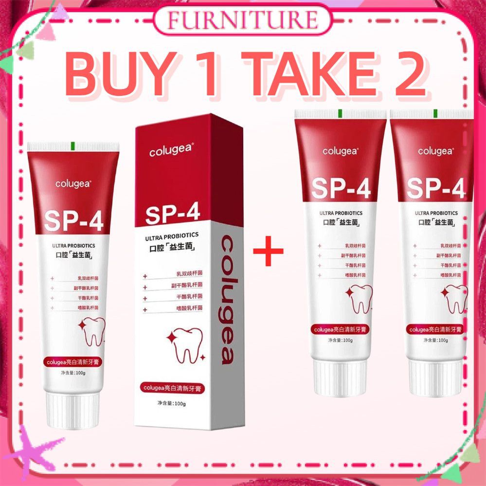ยาสีฟันโปรไบโอติก Sp4 ฟอกฟันขาว สําหรับงานปาร์ตี้และเทศกาล พร้อมซื้อ 1 แถม 2