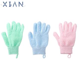 XIANEN ถุงมือขัดอาบน้ําโดยไม่ต้องระคายเคืองยืดหยุ่นสูงขัดผิว…