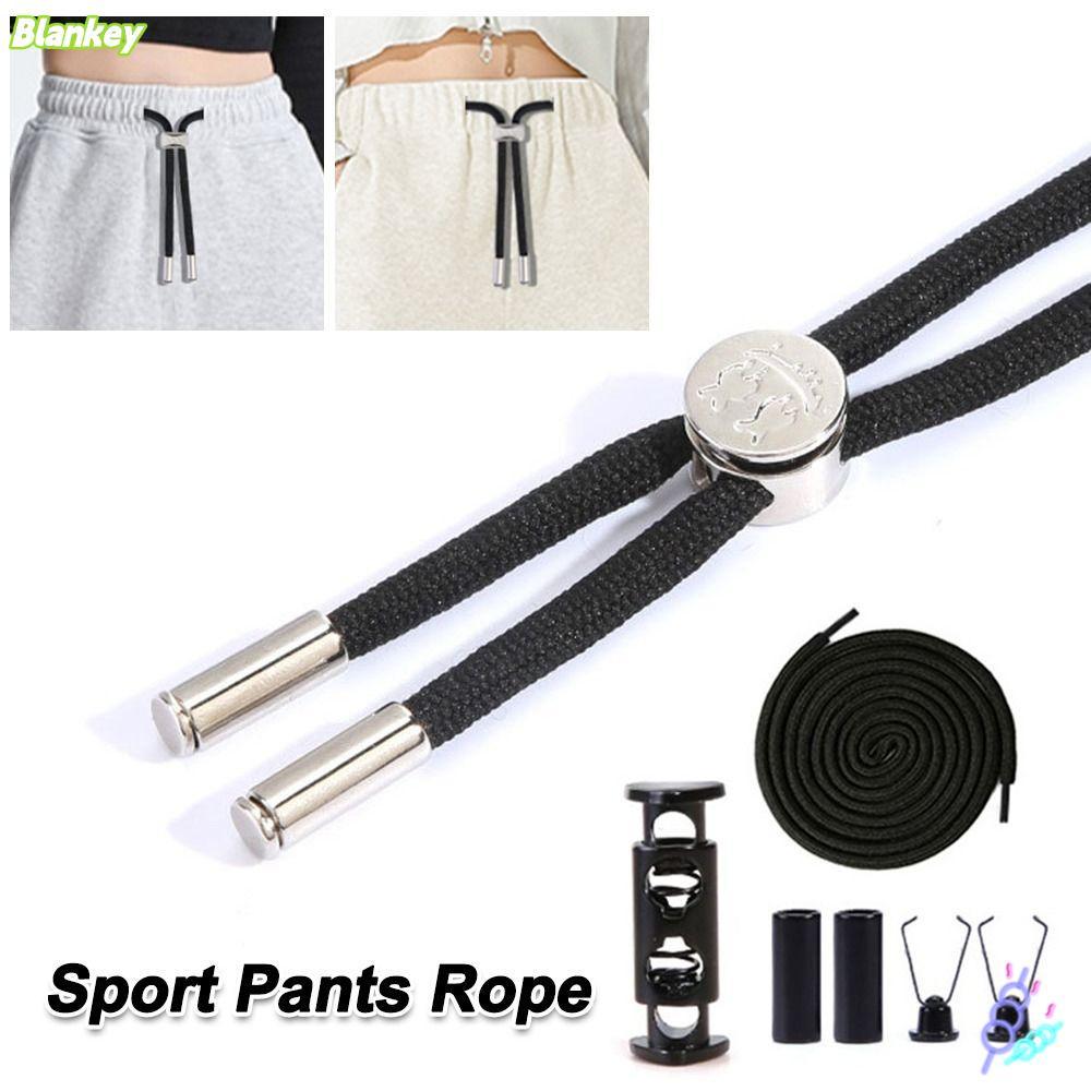 BLANKEFX เชือกกางเกงกีฬา,พร้อมหัวเข็มขัดเอวยางยืดสายรัด,โมเดิร์นปรับ Sweatpants เอวสายรัดสายรัดกางเกงอุปกรณ์เสริม