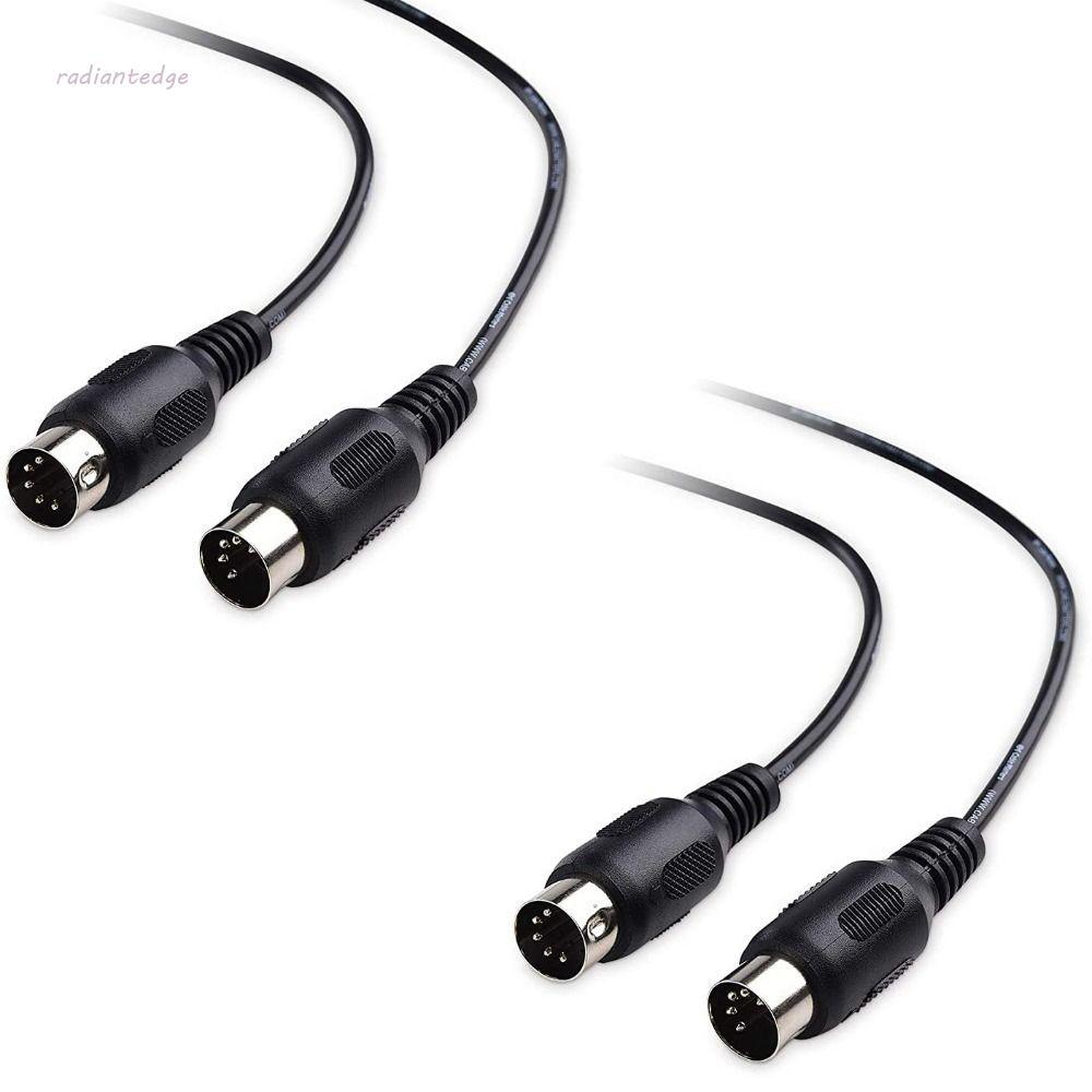 สายต่อ RADIANT MIDI, ทองแดง 5-Pin DIN Plug MIDI สาย, สีดําชายชายเกียร์เพลงหลายความยาวสายไฟ MIDI คีย์