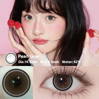 คอนแทคเลนส์ตาโต UYAAI คอนแทคเลนส์ตาหวาน สีเทา 14.2~14.5 มม. 0.00--4.00