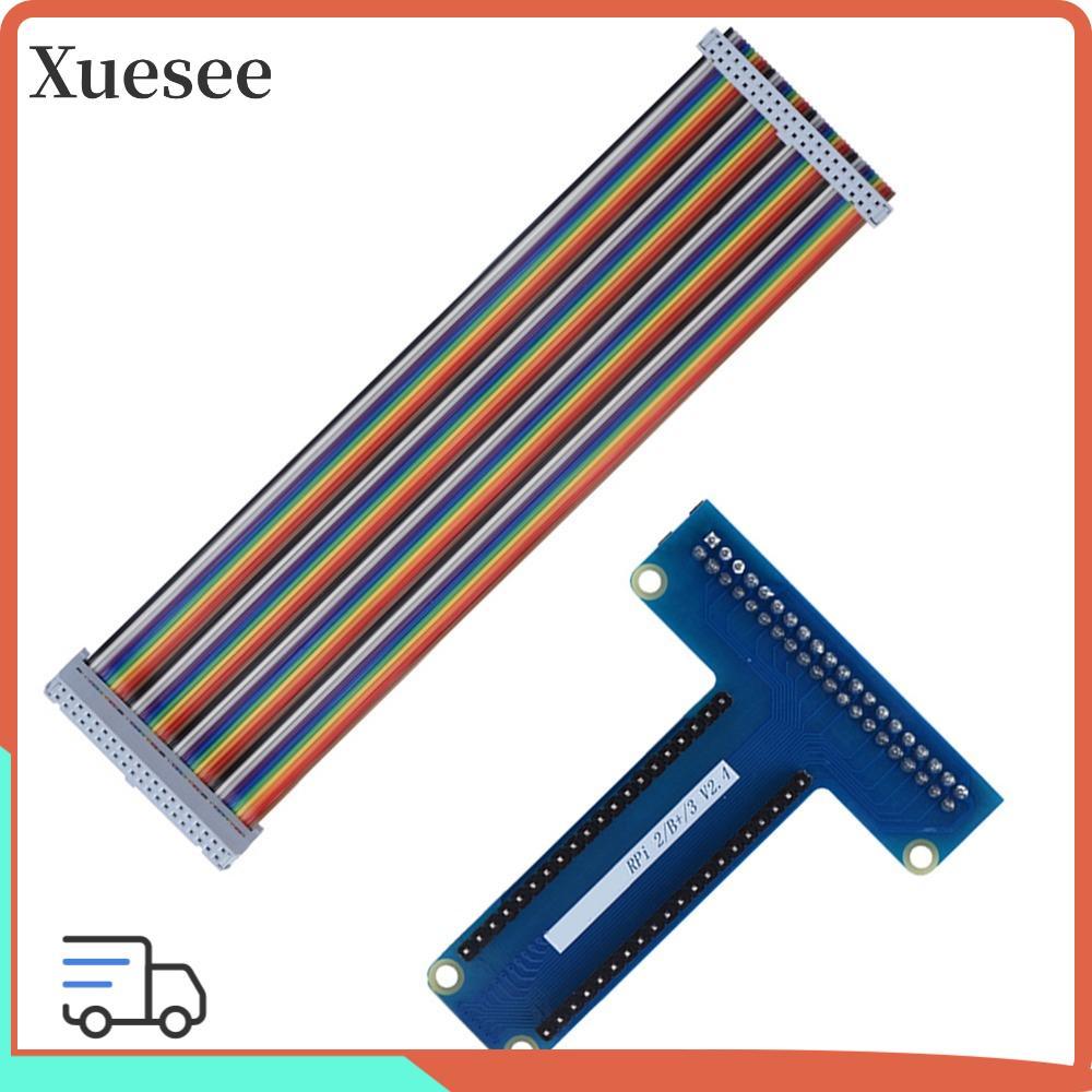 XUESEEE T ประเภท GPIO, ปฏิบัติใช้งานง่าย GPIO บอร์ดขยาย, แบบพกพา 40Pin สายริบบิ้น GPIO อะแดปเตอร์สํา