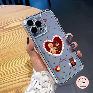 เคสใส Monchhichi หัวใจฮิต OPPO Reno 16F 15F 16 15 14 13 11 12 F19 9 Pro 8T 12F 11F 14F 15F 13F 10 9 5 12 5F A94 A94