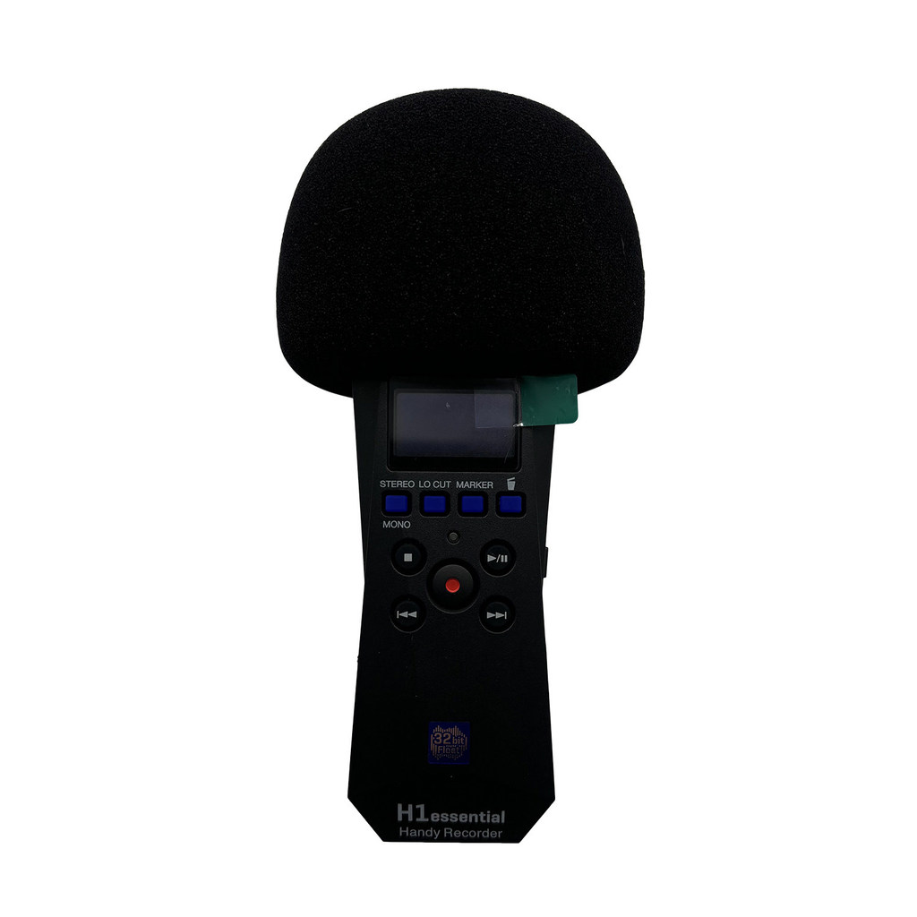 เหมาะสําหรับ ZOOM H1Essential เครื่องบันทึกเสียงผ้าคลุมขนสัตว์กันลมลูกบอลขนสัตว์สัมภาษณ์ไมโครโฟนผ้าค