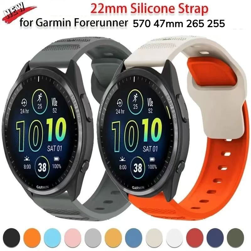สายนาฬิกาgarmin forerunner265 255 570 47mm venu2 45mm venu3 45mm venu4 45mm vivoactive4สายนาฬิกา22มม
