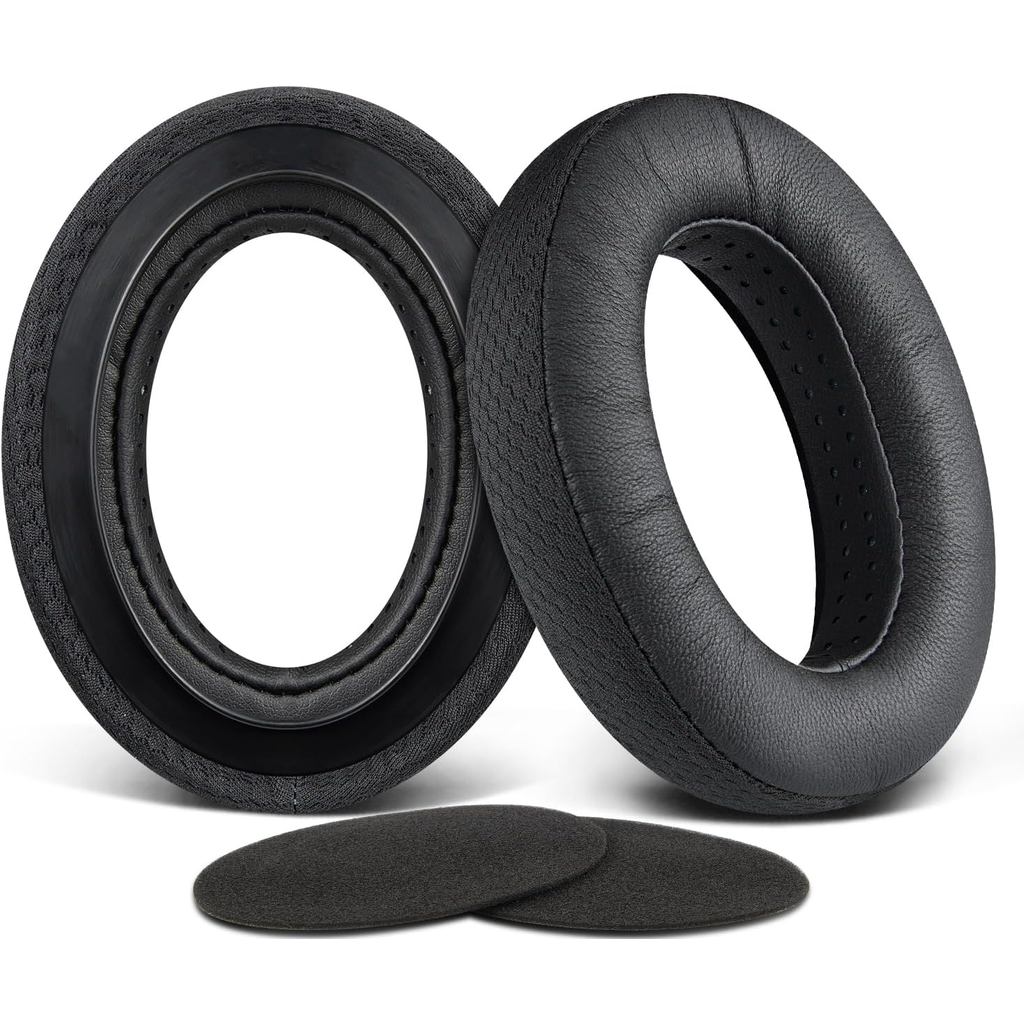 SOULWIT หนังแกะแผ่นรองหูฟังสําหรับ Sennheiser HD650, HD660 S, HD660S2, HD600, HD6XX, HD58X, HD580, H