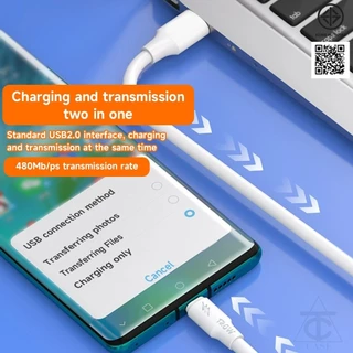 สายชาร์จและถ่ายโอนข้อมูล Type-C / Micro USB แบบชาร์จเร็ว (120W) สำหรับโทรศัพท์มือถือ