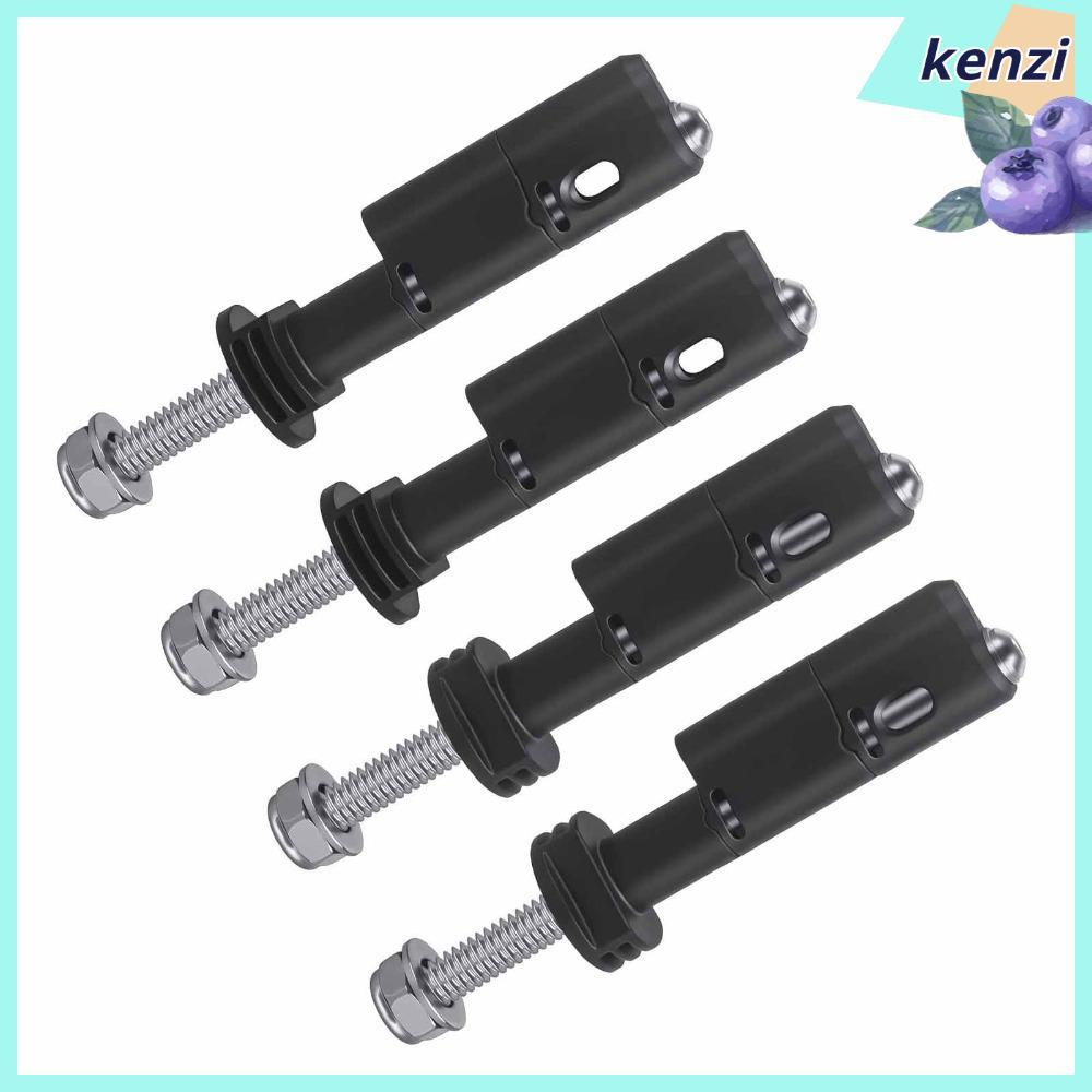 KENZI หมุดยึดบอร์ดลาก 4 ชิ้น, เข้ากันได้กับ หมุดยึดความยาว MaxTrax MKII 140 มม., การออกแบบล็อคสแตนเล