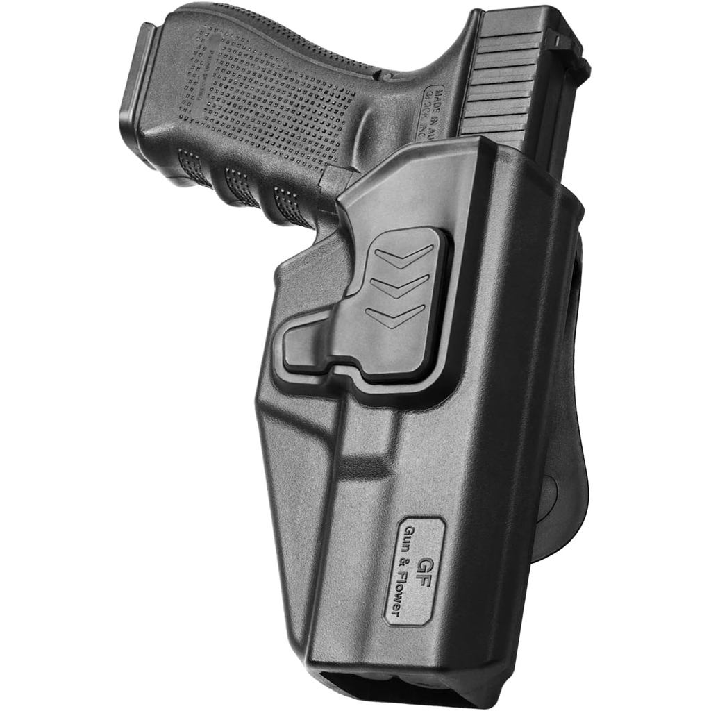 ใช้งานร่วมกับ Glock 17 Holster,Polymer OWB Holster เหมาะกับ G17/19/31/32(Gen1-5), G22/23 (Gen 1-4),G