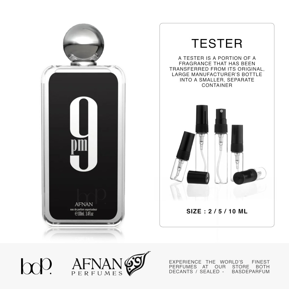 9PM (TESTER แบ่งขาย) น้ำหอมอาหรับ UAE จาก Afnan