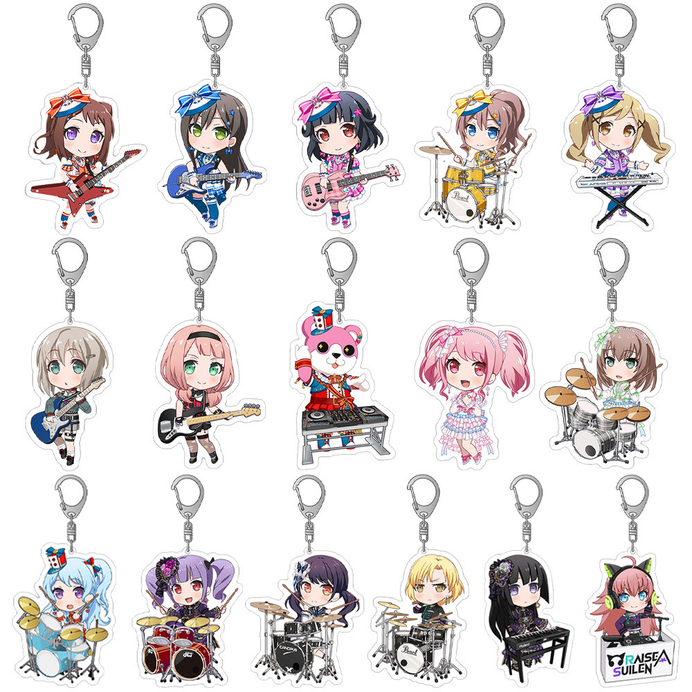 Lucky Seven Store BanG Dream Girl band Aoba Moca Tsurumaki Kokoro Mitake Ran Ichigaya Arisa ขาตั้งอะ