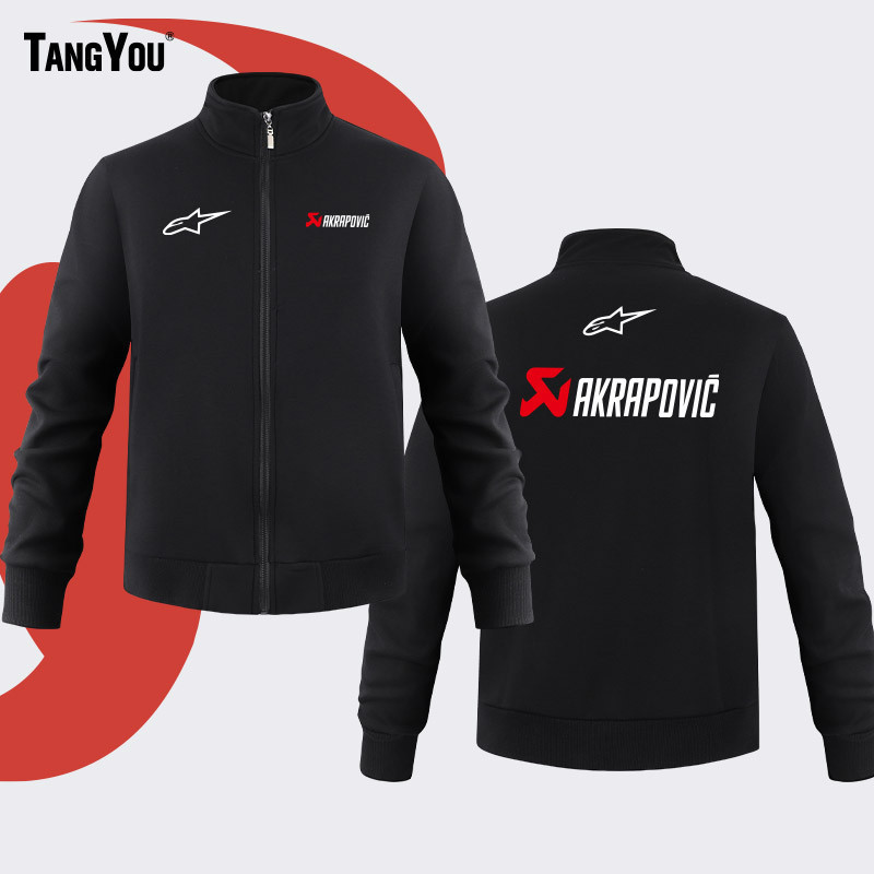 👕【เสื้อแจ็คเก็ตซิป】 【New】เสื้อแจ็คเก็ตสเวตเตอร์กีฬาคอตั้งสำหรับขี่มอเตอร์ไซค์รุ่น A Star Scorpio สำหรับผู้ชายSize