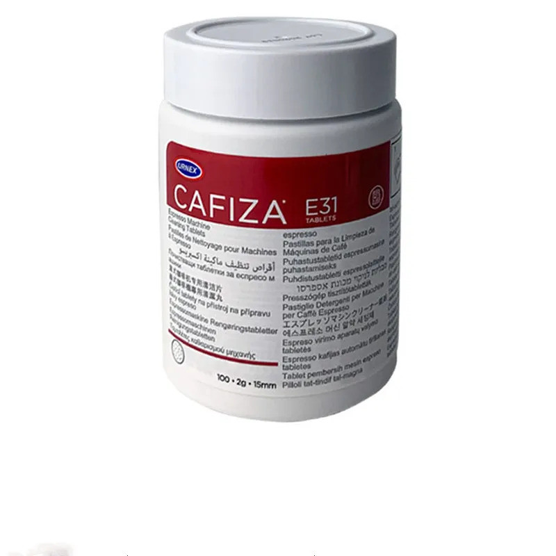1 ขวด (100 ชิ้น) แผ่นทําความสะอาดเครื่องชงกาแฟ Universal อะไหล่สําหรับ Cafiza URNEX E31 Delong Bosch