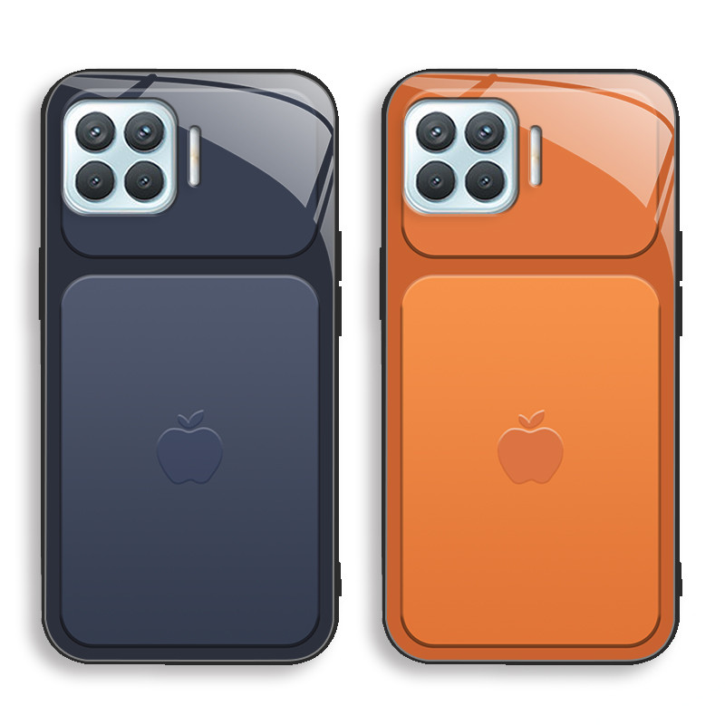 เข้ากันได้กับ [OPPO A93 4g/F17 Pro 4g/Reno4 F 4g/Reno4 Lite 4g] HD เคสโทรศัพท์แก้วซิลิโคน-Tech Minim