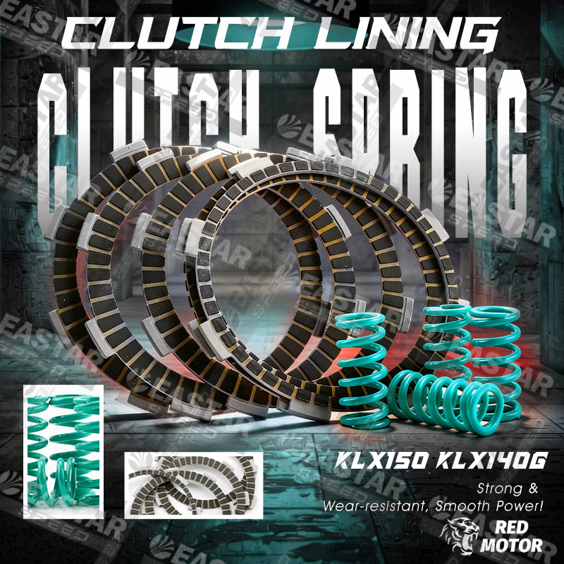 แผ่นคลัทช์และสปริงคลัทช์ for KLX150 / KLX140G / Dtracker 150 (5Lining+4Spring) ราคา ถูกที่สุด ดีลบีเคเค