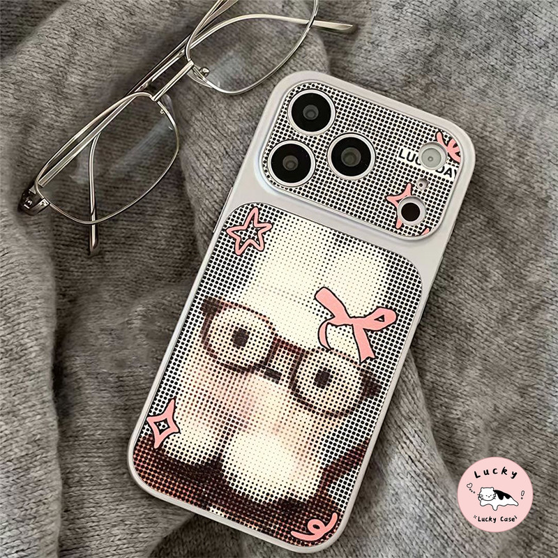 เคสไอโฟน17 Air มิฟฟี่แว่น เปลี่ยนหน้าปก น่ารัก เข้ากันได้กับIPhone 17 14 11 13 16 12 15 Pro Max 14 16 15 Plus
