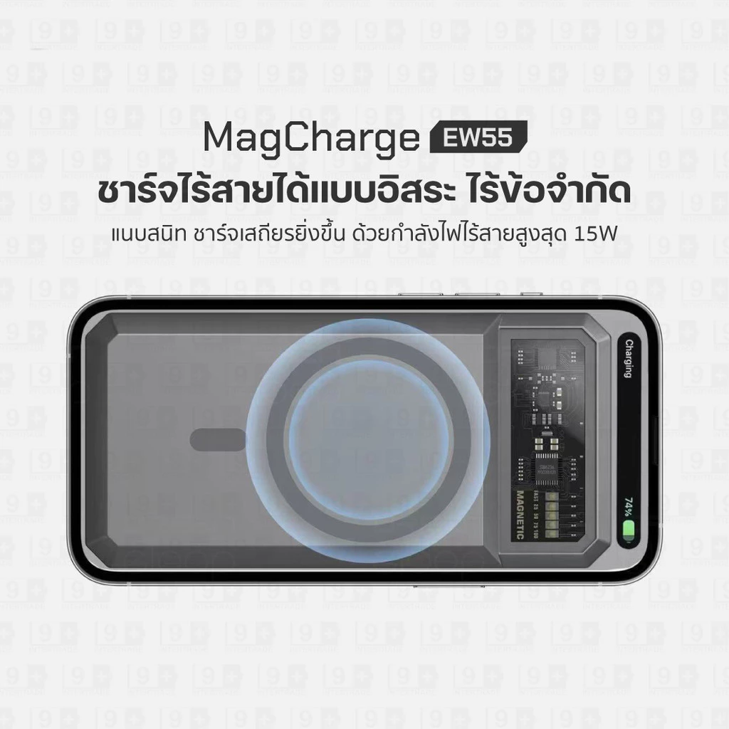 [ส่งด่วน] Orsen by Eloop EW35 CCC/ EW54 EW55 E43 E53 E59 แบตสำรอง 10000-25000mAh ชาร์จเร็ว PD 20W/45W ชาร์จไร้สาย มอก. thumbnail 7