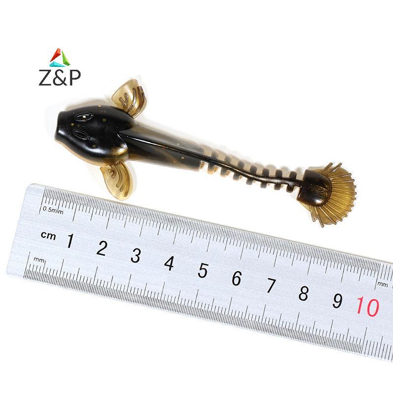 Z&P เหยื่อล่อปลายางอ่อน ขนาด 2.5g 6.5 cm และ 5.3g 9 cm สีสดใส สำหรับลากดึง COD