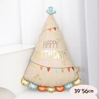 [มีส่งด่วน] ลูกโป่งวันเกิด Happy Birthday เค้กไอศกรีมน่ารัก ลูกโป่งฟอยล์ กล้องถ่ายรูป ก้อนเมฆ