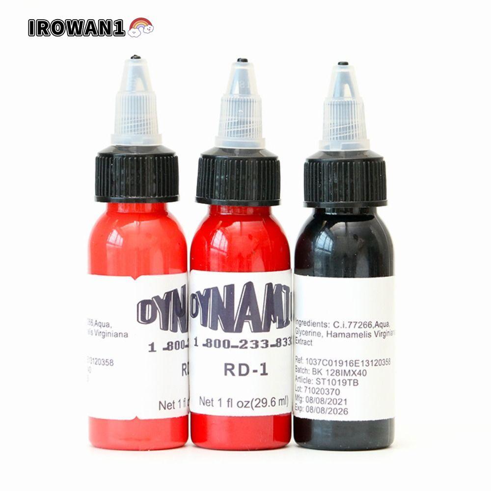 ไอโรวัน1 สีฝึกสัก หลากหลายสี: ดำ, น้ำตาล, แดง, เขียว, ขาว, ฟ้า, ม่วง, ชมพู 30 มล.