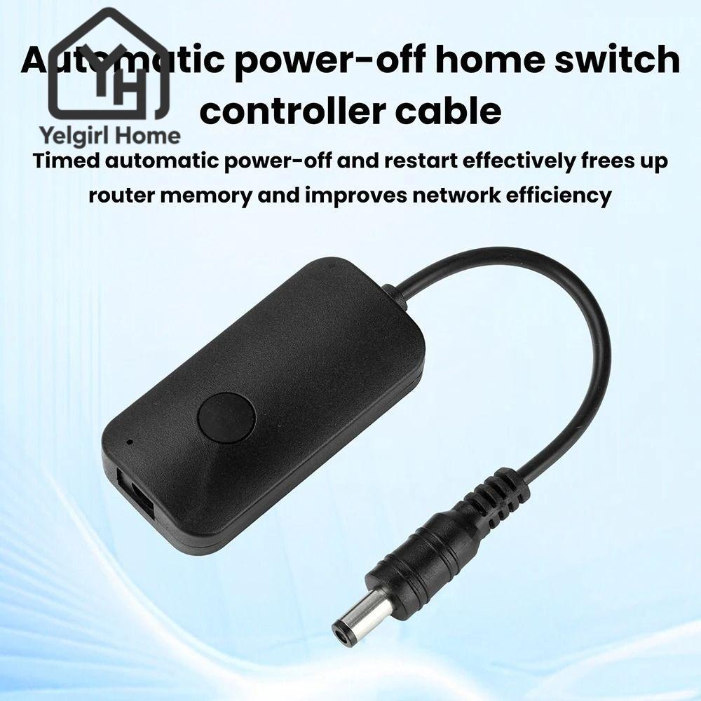 YELGIRLB WiFi Timer, Universal Automatic Restart Router Rebooter, Plug and Play ปรับได้ 24/48///72 ช