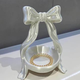 ถาดจัดเก็บเครื่องประดับพิมพ์ 3d Dopamine Bowtie ออกแบบกล่องเครื่องประดับสําหรับองค์กรเดสก์ท็อป