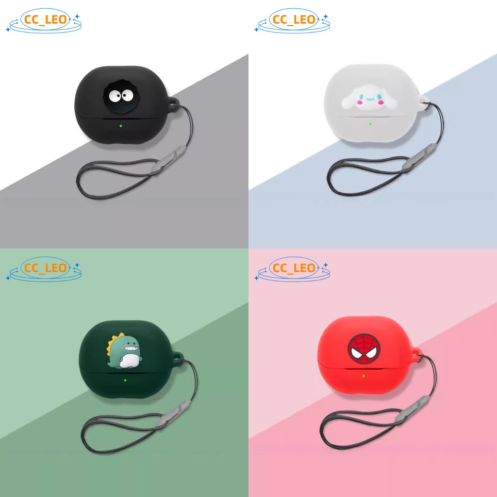 for SoundPeats POP Clip Case Silicone Soft Case with Lanyard Pendant Suitable for SoundPeats POP Clip Cute Doraemon Cartoon One Piece Luffy Shockproof Shell Protective Sleeve