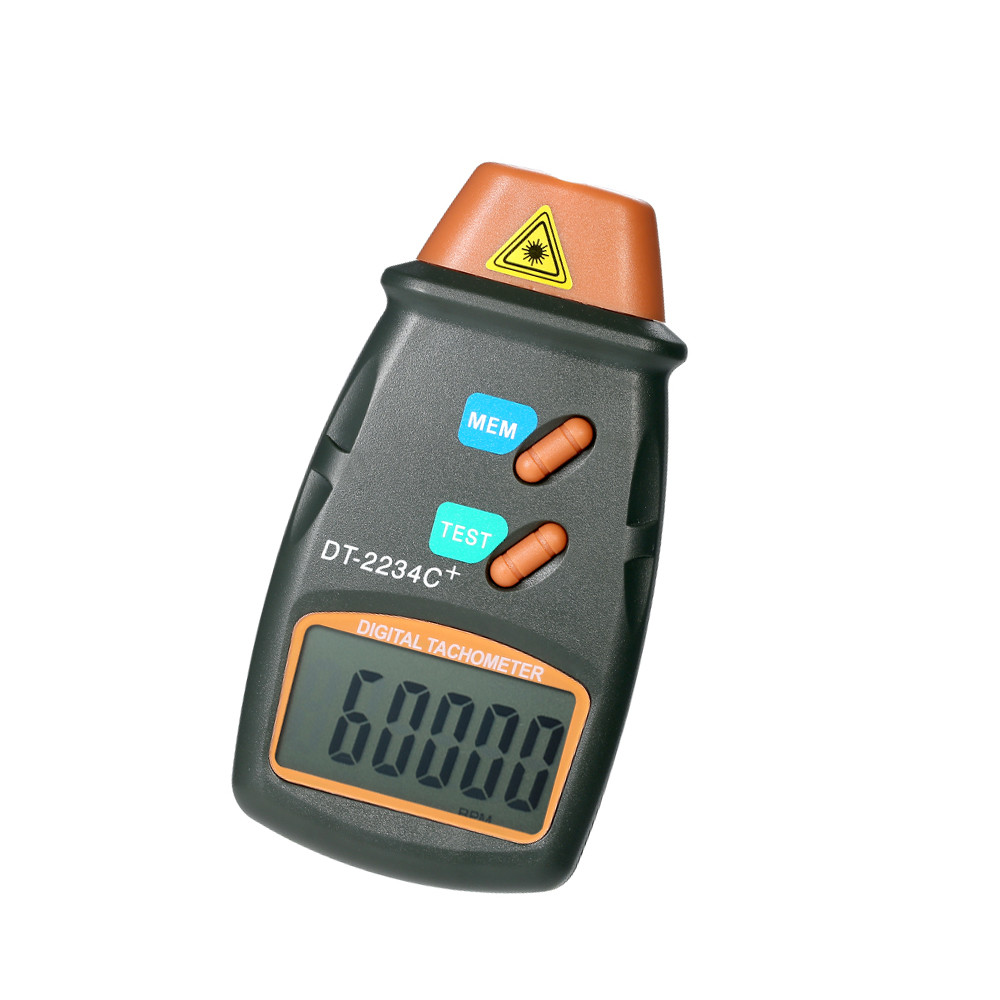 Freemarket มือถือ Digital Photo Tachometer เลเซอร์ Non-Contact Tach Range 2.5RPM-99 999RPM จอแสดงผล 