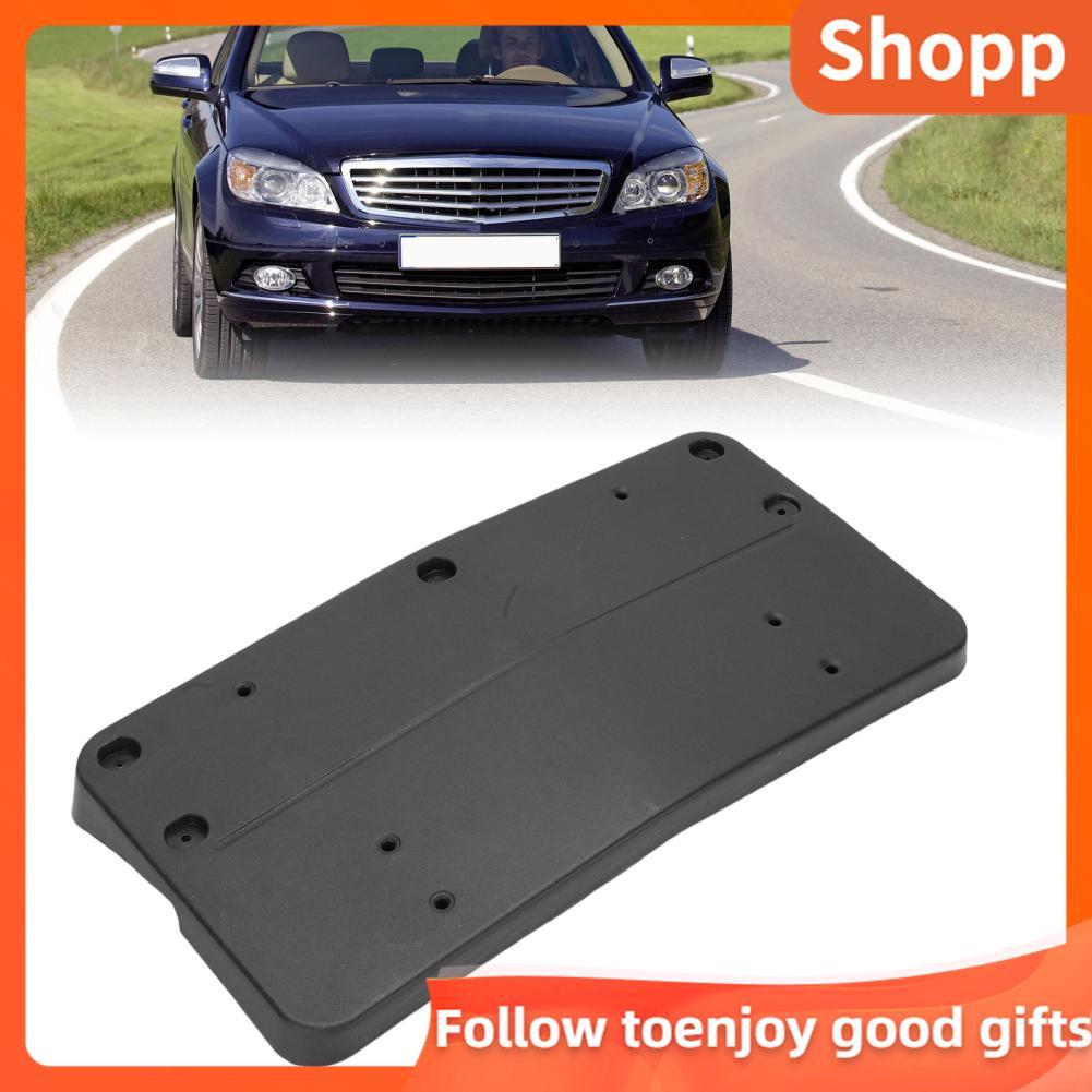 Shopp Shopp EVGATSAUTO แผ่นยึดป้ายทะเบียนด้านหน้าแผ่นป้ายผู้ถือวงเล็บใช้สำหรับ W204 2008-2011 2048170178 US มาตรฐานกรอบและติดตั้ง