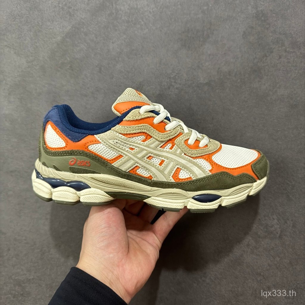 2026Asics Gel-NYC ผู้ชายผู้หญิง Daddy รองเท้า Commuter รองเท้าหนาSoled รองเท้าวิ่งกลางแจ้ง Influence