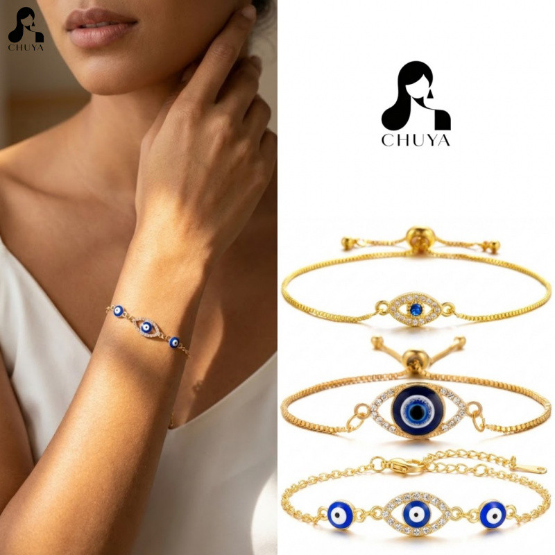 สร้อยข้อมือ Protective Evil Eye Kabbalah กับเครื่องราง Lucky Blessing สิ่งของขวัญที่มีพลังspiritual สำหรับผู้หญิง