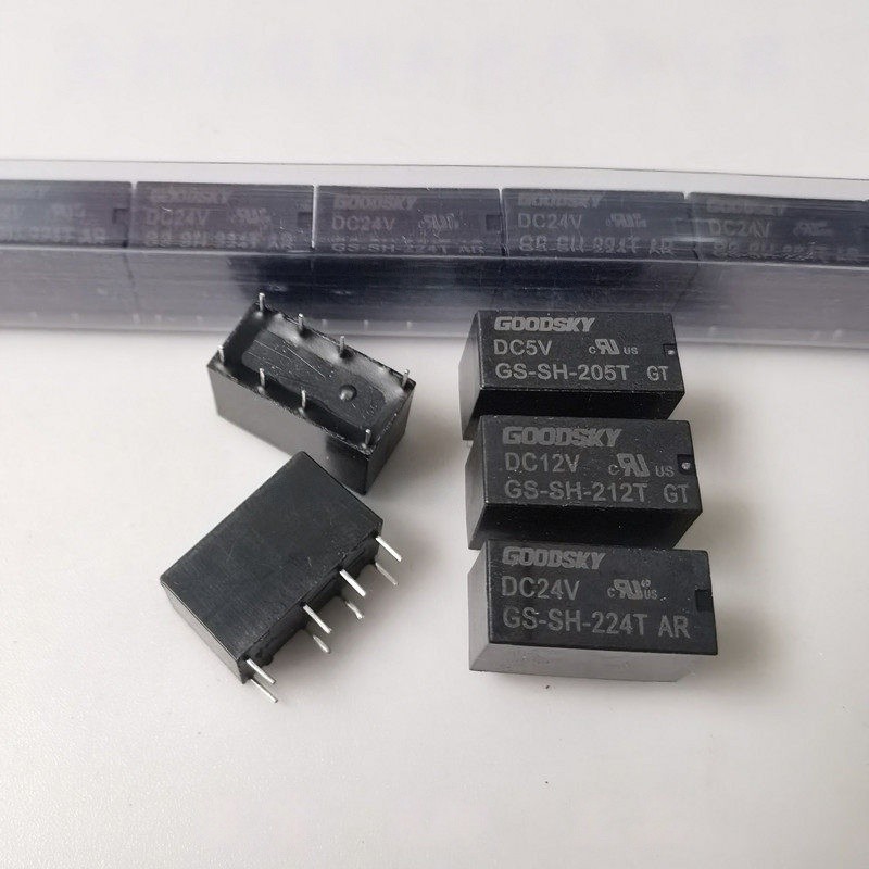 ((1 ชิ้น) ชิ้นส่วนอิเล็กทรอนิกส์ GS-SH-205T GS-SH-212T GS-SH-224T Guoxing สัญญาณรีเลย์ 8 Pins 2A