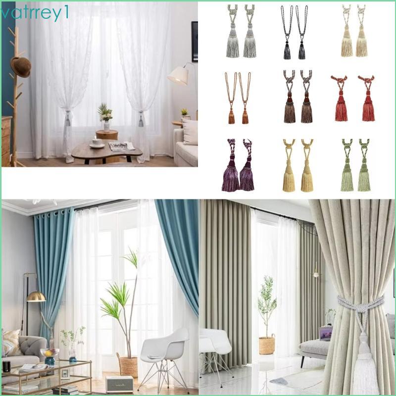 อุปกรณ์เสริมหน้าต่าง ภาษีมูลค่าเพิ่ม1 รวมถึงสายรวบพู่หรูหราสําหรับ Home Aesthetic Curtain Holdbacks