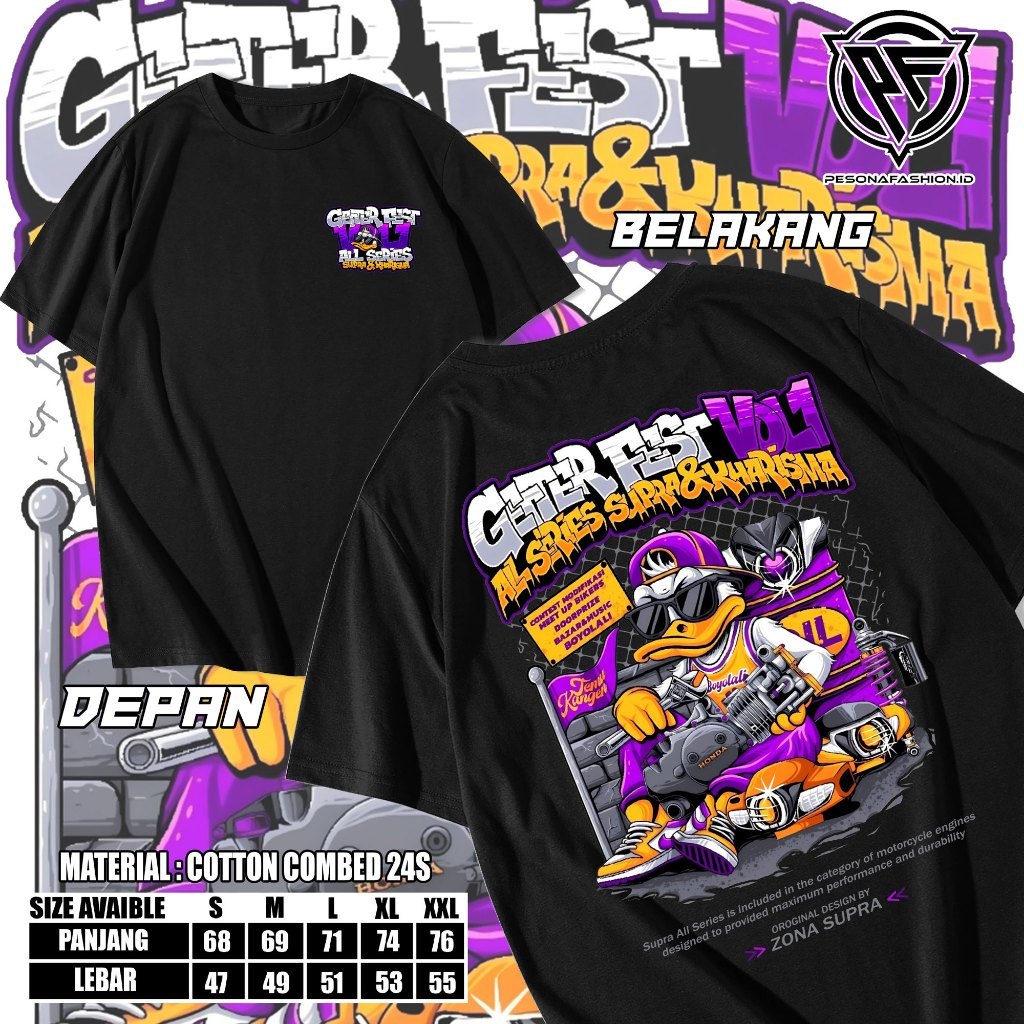Supra Boyolali GETTERFEST เสื้อยืด Unisex - เสื้อยืดผู้ชายและผู้หญิง - เสื้อ Supra
