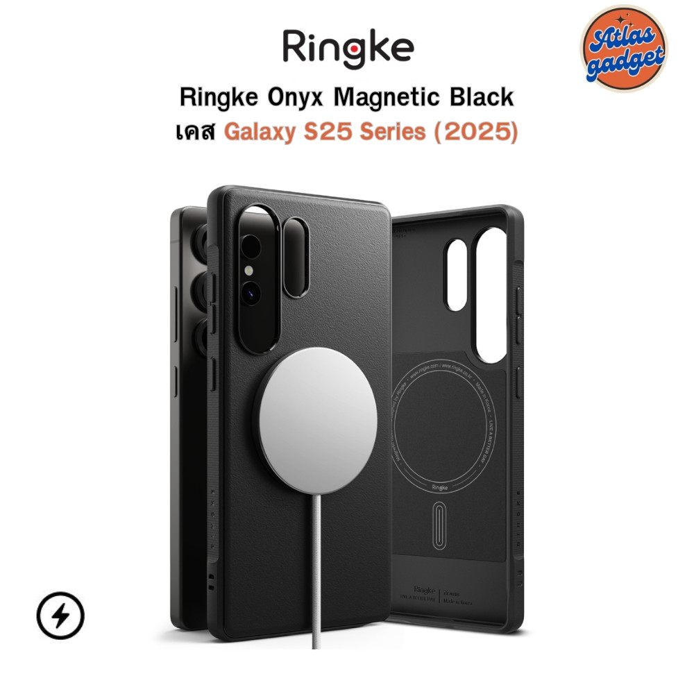 Ringke Onyx Magnetic - เคส Galaxy S25 /S25 + /S25 Ultra พื้นผิวแผ่นหลังลวดลายจุดเล็ก ๆ จับกระชับมือ
