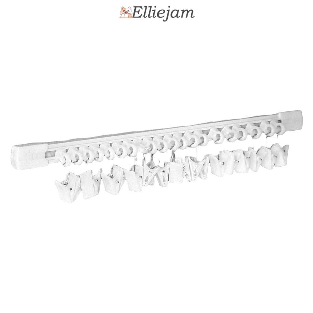 ELLIEJAM ที่เก็บเครื่องประดับผม, 30/40 คลิป Multi-Position Slider Hook, แบบพกพาพร้อมรางสไลด์ความจุขนาดใหญ่ติดผนังโลชั่นคลิปเก็บ