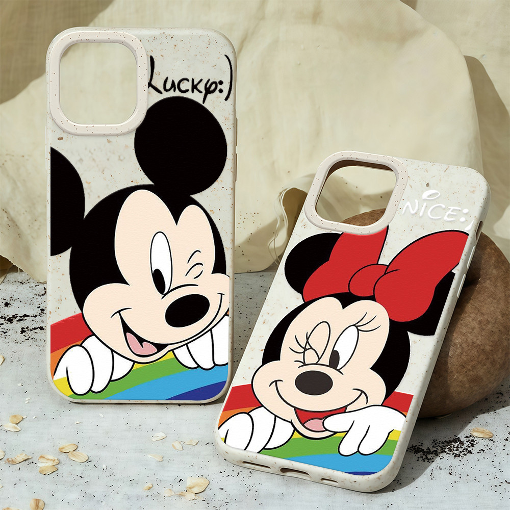เคสโทรศัพท์คู่รักลายการ์ตูนน่ารัก ทำจาก TPU นุ่ม For iPhone 17 16 15 14 13 12 11 Pro Max 7Plus X XR XS Max 14 15 16 Plus